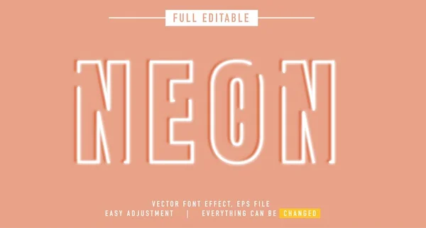 Neon metin etkisi tasarımı düzenlenebilir vektör, gerektiğinde değiştirilmesi kolay, dışarıda parlak bir gölge var, başlığın ana unsuru modern ve güzel,