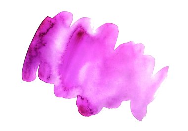 Soyut suluboya lekesi. El çizimi suluboya arka plan. Stock raster illüstrasyonu.