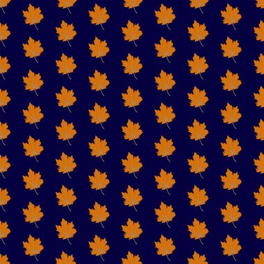 Akçaağaç yapraklı el izi. Vektör çizimi. Eps 10