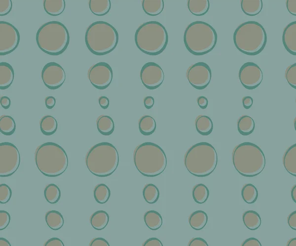Seamless Pattern Hand Drawn Circles Doodles Vector Illustration Eps — 스톡 벡터