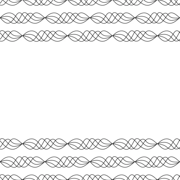 手绘模板用于带有链子 波浪的卡片 矢量图解 Eps — 图库矢量图片