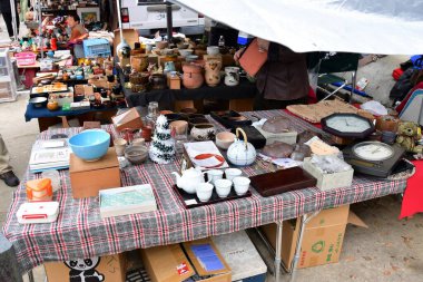 Kitanotenmanguu Tapınağı 'ndaki bit pazarı Kyoto Japannov25 Kasım 2019 Her ayın 25' inde Kitanotenmanguu türbesinde bir bit pazarı düzenlenir..