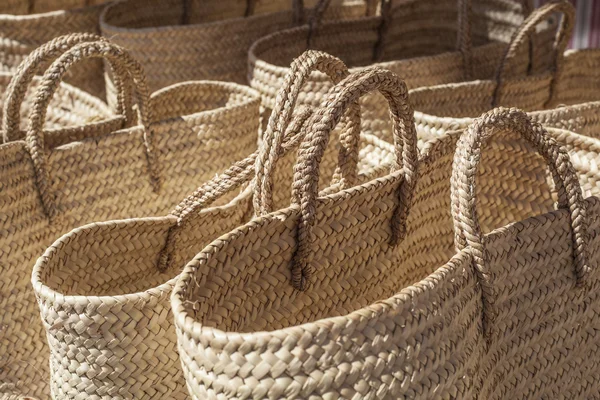 Baskets made of cattail fibers — Stock Photo, Image