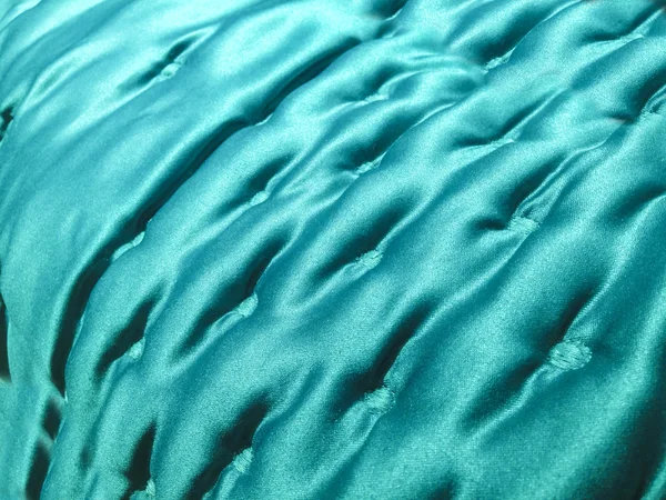 Fondo colcha de satén azul turquesa —  Fotos de Stock