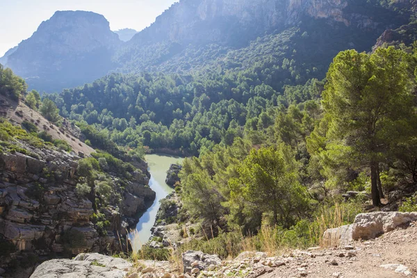 Spectacular landscape of wide areas, Gaitanes Gorge — Stock Photo, Image