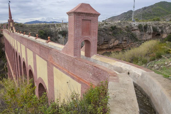 Aqueduct Puente del Aguila, Nerja, Spain. Canal — Stock fotografie