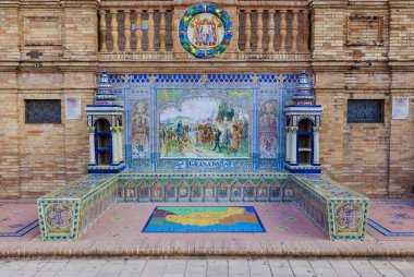 Granada ili, Glazed Bank İspanya Meydanı, Seville döşer.