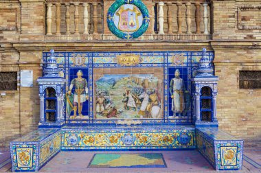 Avila Eyaleti, Glazed Bank İspanya Meydanı, Seville döşer.