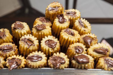 İspanyol churro adil durak hizmet hazır doldurma muhallebi