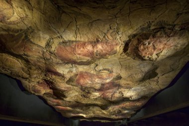 Altamira replica cave at National Archeological Museum, Madrid,  clipart