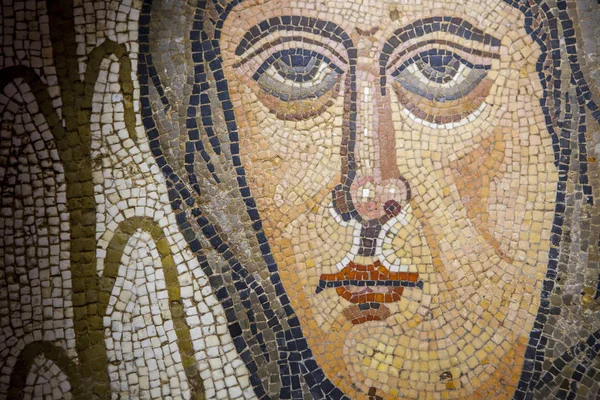 Roman polychrome mosaic detail — Stock Photo, Image