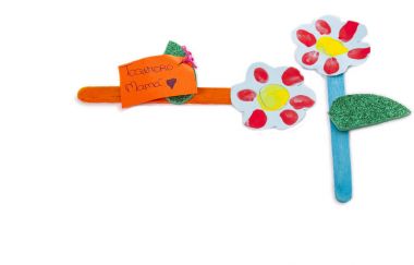 Gift made with recycled materials for Mother's Day clipart