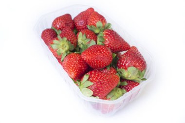 İspanyol taze çilek ile tepsi Paketli