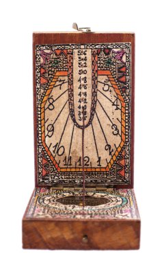 18. yüzyılın başlarında pusula ahşap kutusunda 