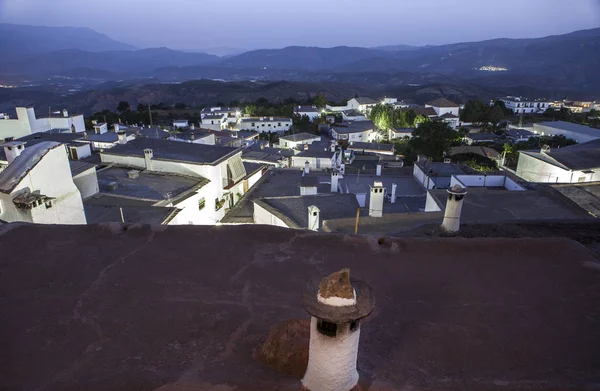 Yegen v noci v pohoří Alpujarras, Granada, Španělsko — Stock fotografie