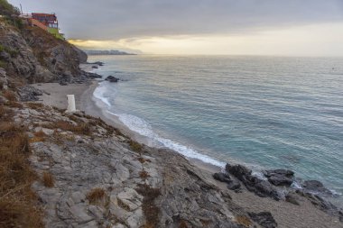 Wilches Beach, Torrox Coast, Malaga, İspanya