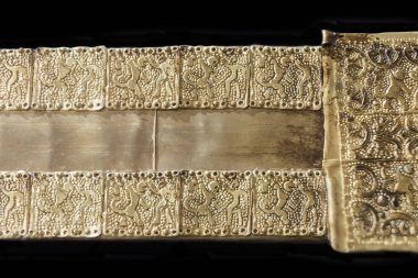 Belt, piece of tartessos hoard of Aliseda, Caceres, Spain clipart