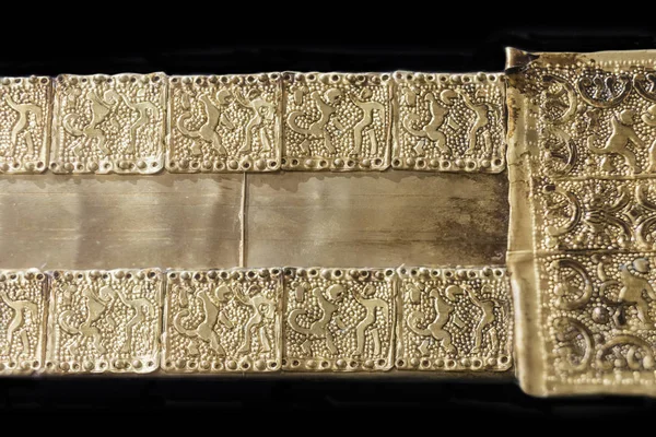 Belt, piece of tartessos hoard of Aliseda, Caceres, Spain — Stock Photo, Image