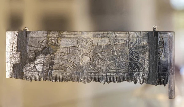 Фінікійський мамонта гребінець від Tartesian некрополь Медельїн, погано — стокове фото