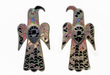 Eagle-shaped brooch belonging to Visigoth Kingdom clipart