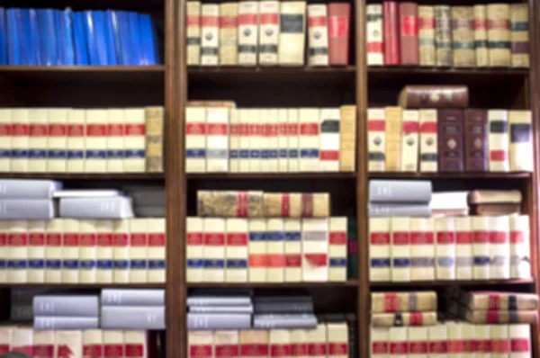 Bookshelf plenty of old legal books — Stock Photo, Image