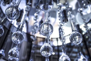 Damla kristal cam asma modern avize