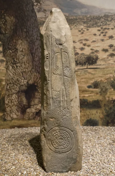 Warrior Stela of Magacela, Badajoz, Spain — Stock Photo, Image