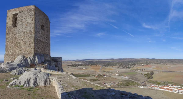 Panoramatické z hradu Belmez, Cordoba, Španělsko — Stock fotografie