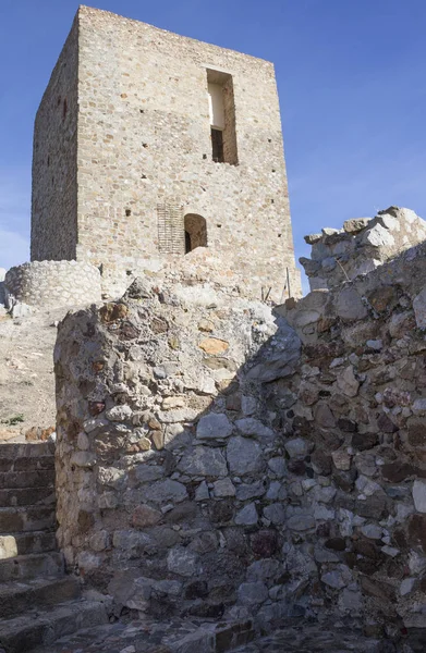Burg Belmez Turm der Ehrerbietung, Cordoba, Spanien — Stockfoto