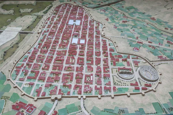 Scale model of Imperial City of Emerita Augusta — Stock Photo, Image