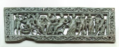 Dionysos ve onun KBB ile mitolojik bir manzara ile kapı kapı Dürbünü