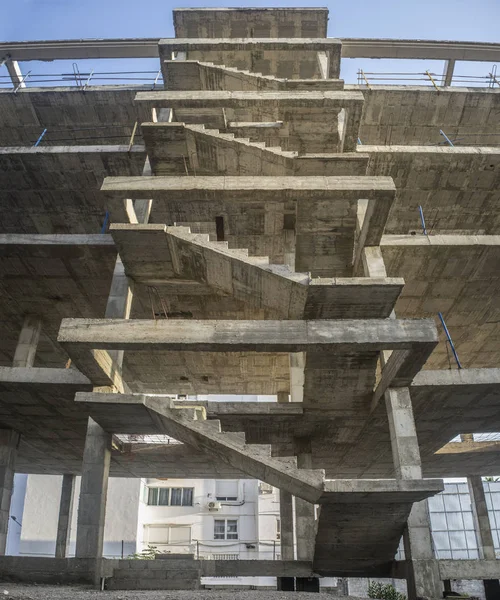 Exterior staircase structure of a new apartment building — Stock Photo, Image