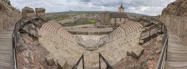 Medellin Roman theatre panoramic — Stock Photo, Image