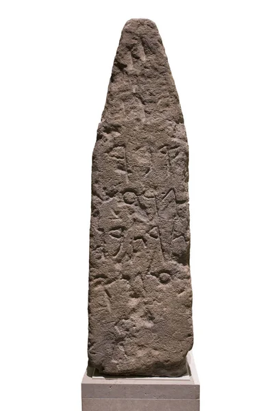 Stele from Villaricos with phoenician signs — Stock Photo, Image