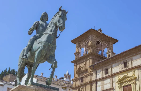 Jezdecká socha arcivévody Ferdinanda i., král Aragonský, Antequera — Stock fotografie