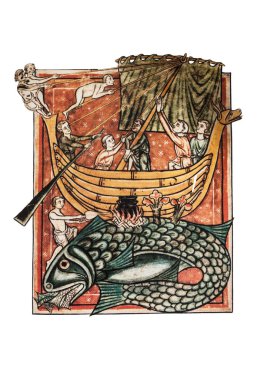 Seyir Subayı Aziz Brendan. 13. yüzyıl tasviri