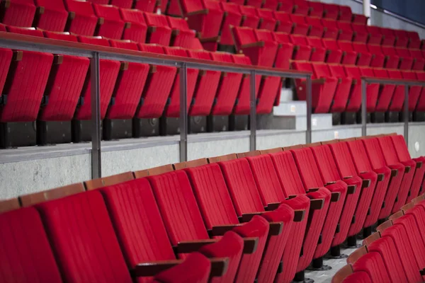 Background Red Theater Chairs Selective Focus — Stock Photo, Image