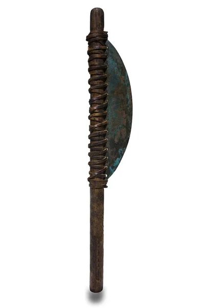 Antigo machado em forma de crescente egípcio — Fotografia de Stock