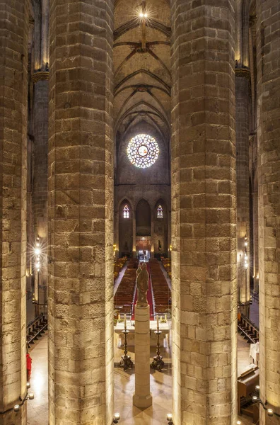 Basílica Gótica de Santa Maria del Mar, Barcelona, Espanha — Fotografia de Stock