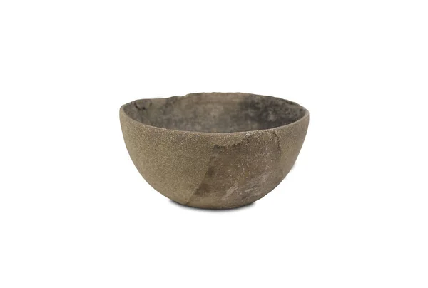 Hand-modelled clay bowl belonging to Dolmen de Viera funerary ho — 스톡 사진
