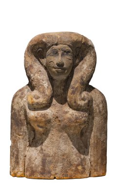 Mısır tanrıçası Hathor ormanda. Geç Dönem Milattan Önce 715