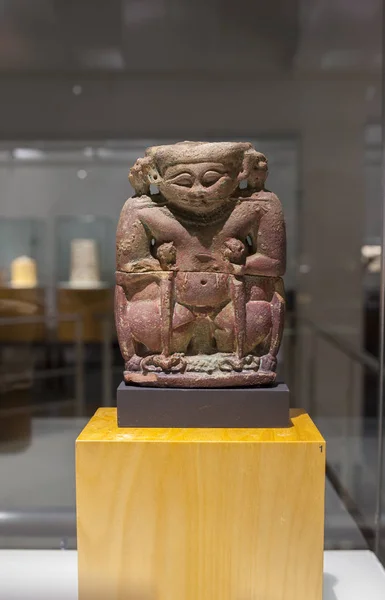 Egyptian God Bes. Greywacke and alabaster — 스톡 사진