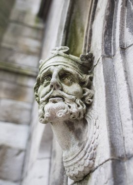Dublin, İrlanda - 20 Şubat 2020 İrlanda Kralı Brian Boru, Dublin Şatosu 'ndaki Şapel Royal