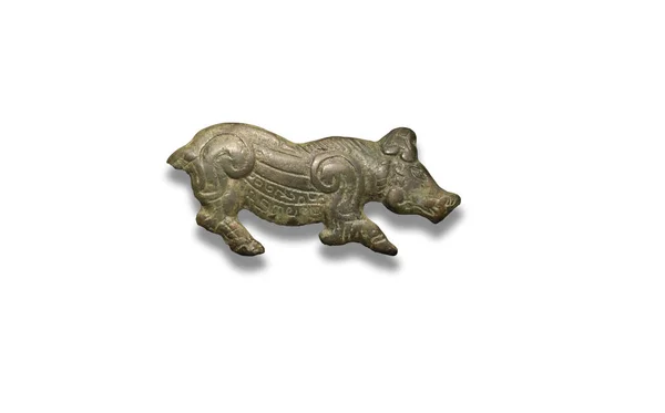 Malaga Spain March 2Nd 2019 Wild Boar Shaped Buckle Made — Stock Photo, Image