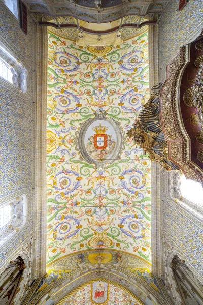 Coimbra Portugal Sept 6Th 2019 Ceiling University Chapel Capela Sao — Stockfoto