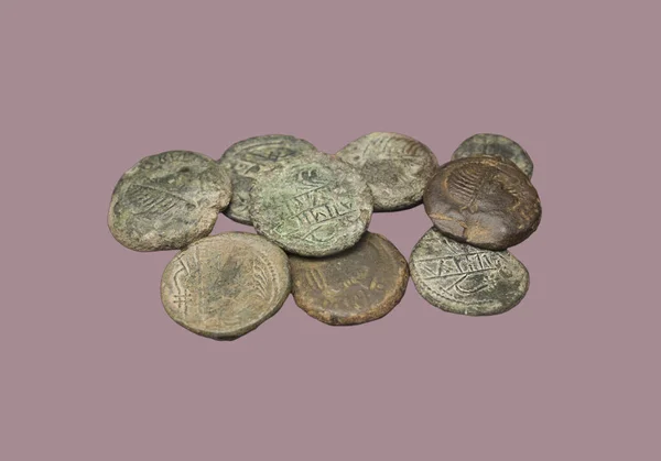 Cabra Spain May 19Th 2019 Bronze Coins Iberian Town Obulco — Stock fotografie