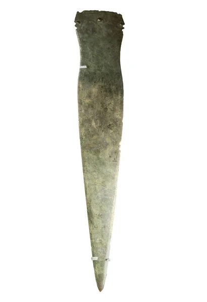 砷铜剑 公元前1800年 Arenero Perla Villaverde 马德里 加泰罗尼亚考古博物馆 西班牙巴塞罗那 — 图库照片