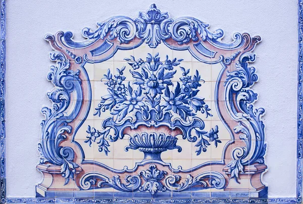 Lisbon Portugal March 1St 2020 Portuguese Tin Glazed Ceramic Tilework — Stock Photo, Image