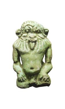 Tanrı Bes betimlemesi, MÖ 5. yüzyılda. Puig des Molins, İbiza. Katalan Arkeoloji Müzesi, Barselona, İspanya