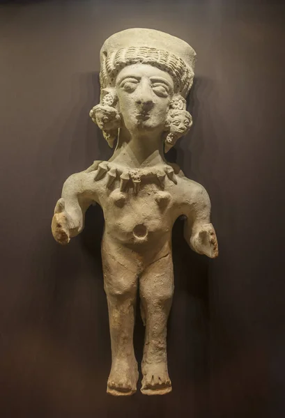 バルセロナ スペイン 2019年12月27日 カルタゴの女神タニットの像 紀元前4世紀 イビザのピグ モリン スペインバルセロナ考古学博物館 — ストック写真